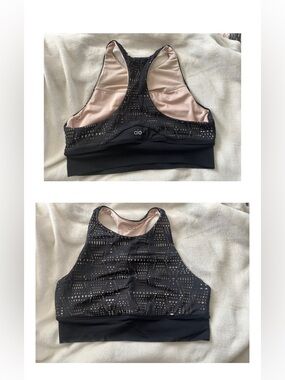 🧘🏽‍♀️EUC ALO Yoga Illuminate Laser Cut Cropped Top - Sz Large